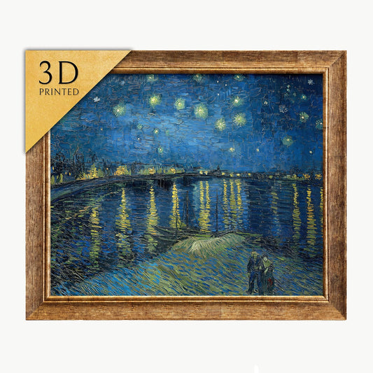 Van Gogh Starry Night Over the Rhone 3D Textured Print