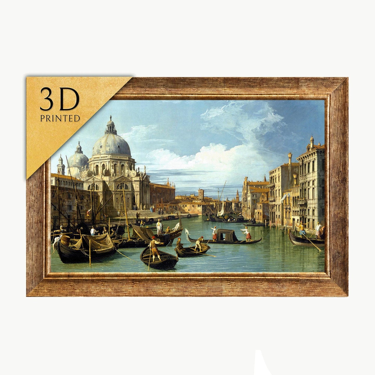 Canaletto Grand Canal 3D Print: Textured Venice Art