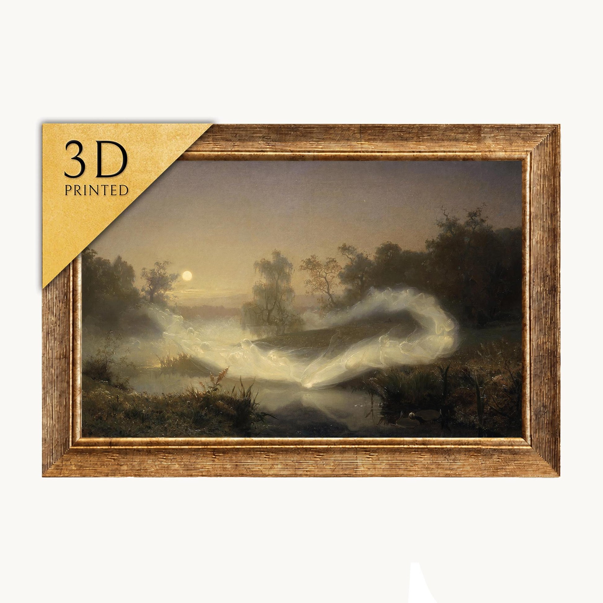 Dancing Fairies Print by August Malmström: 3D Textured Art