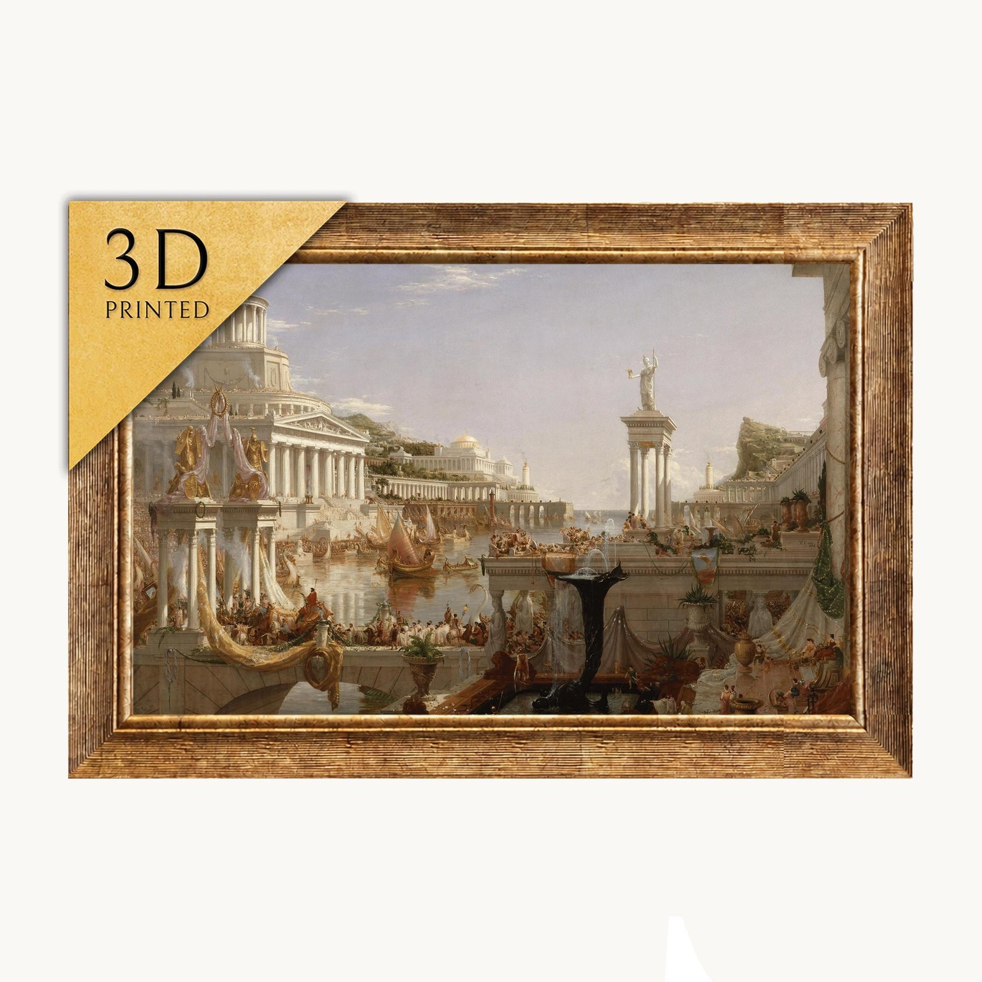The Course of Empire by Thomas Cole: 3D Textured Print