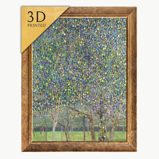 Gustav Klimt Pear Tree 3D Print: Textured Oil Painting Reproduction