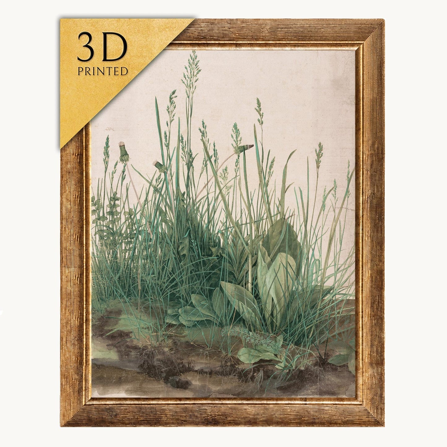 Albrecht Dürer 'Large Piece of Turf' 3D Textured Print