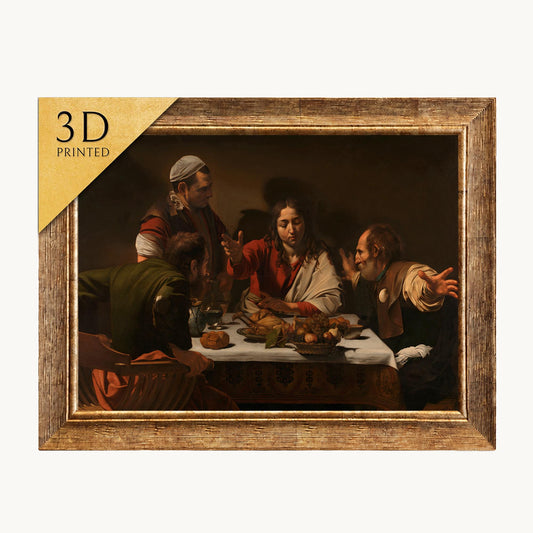 Caravaggio - Supper at Emmaus - 3D Printed Textured Oil Painting