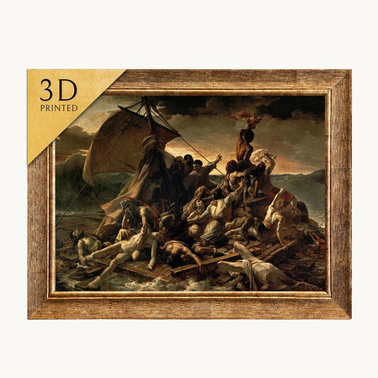 The Raft of the Medusa 3D Print: Textured Oil Painting Reproduction