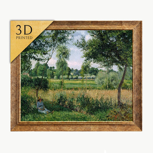 Camille Pissarro 'Eragny' 3D Printed Textured Oil Painting