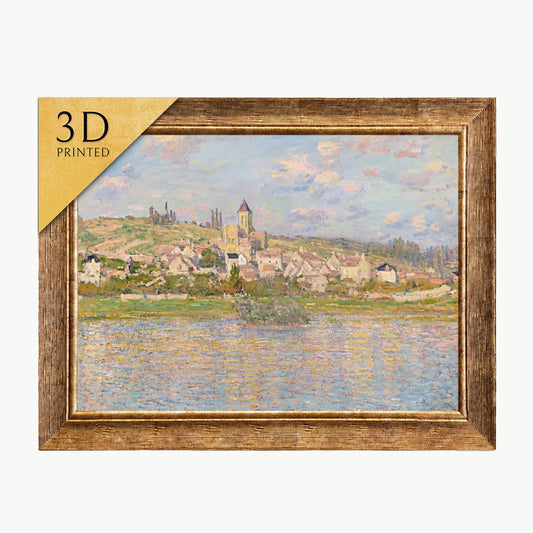 Vetheuil by Claude Monet: 3D Textured Art Print