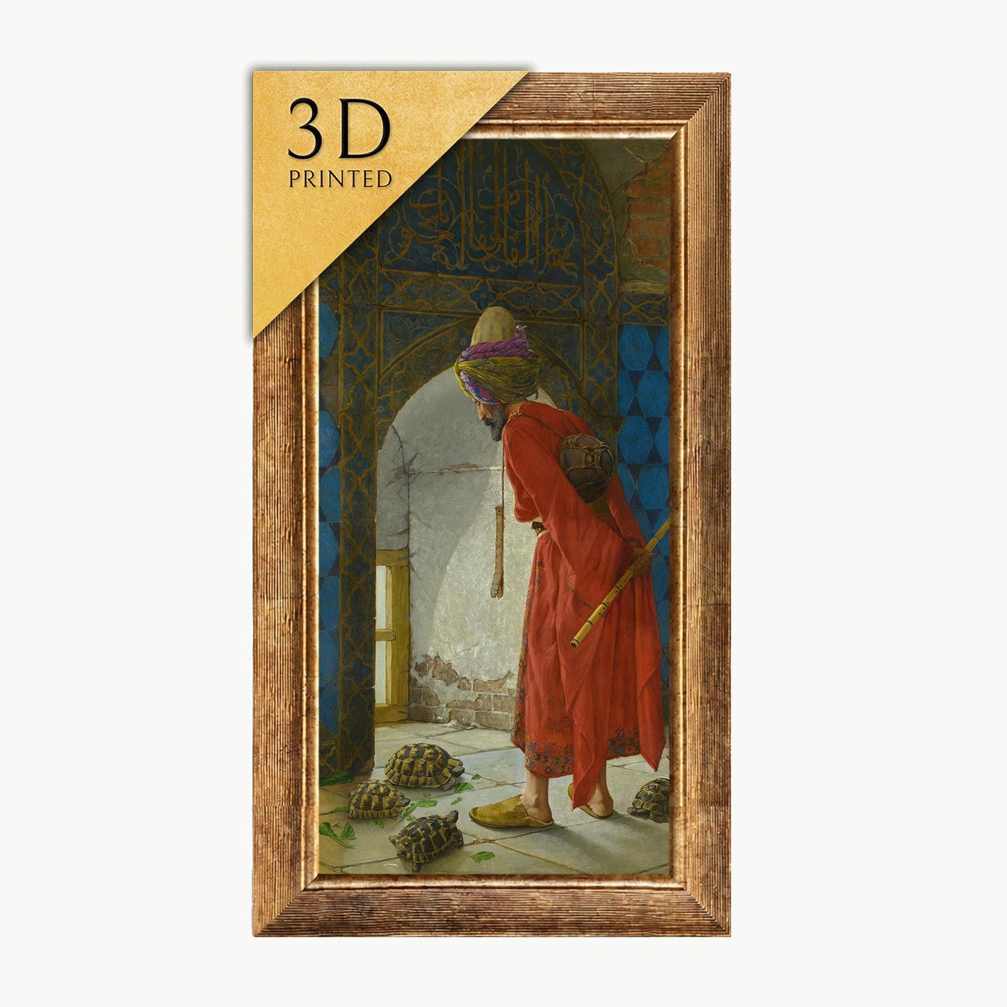 Osman Hamdi Bey - The Tortoise Trainer - 3D Textured Print
