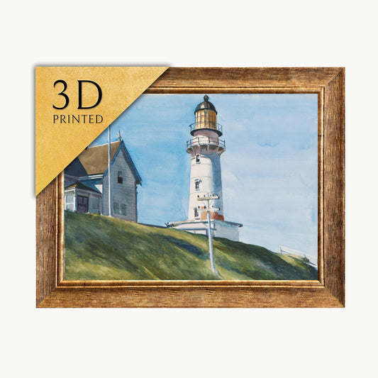 Edward Hopper - Light at Two Lights: 3D Textured Print