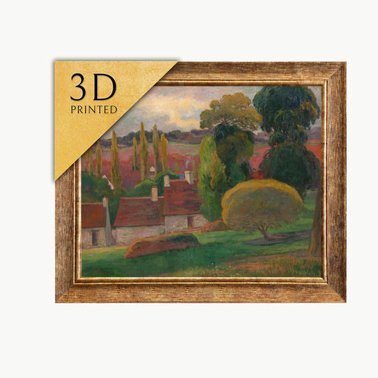Paul Gauguin - A Farm in Brittany: 3D Textured Print