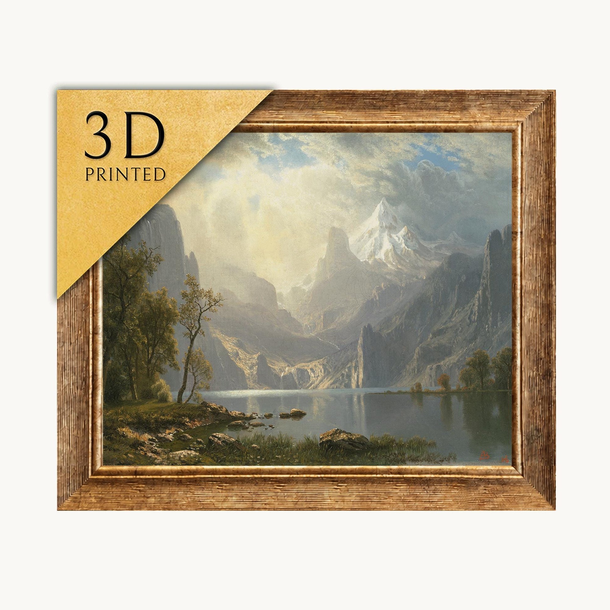 Albert Bierstadt 'In the Sierras' 3D Textured Print