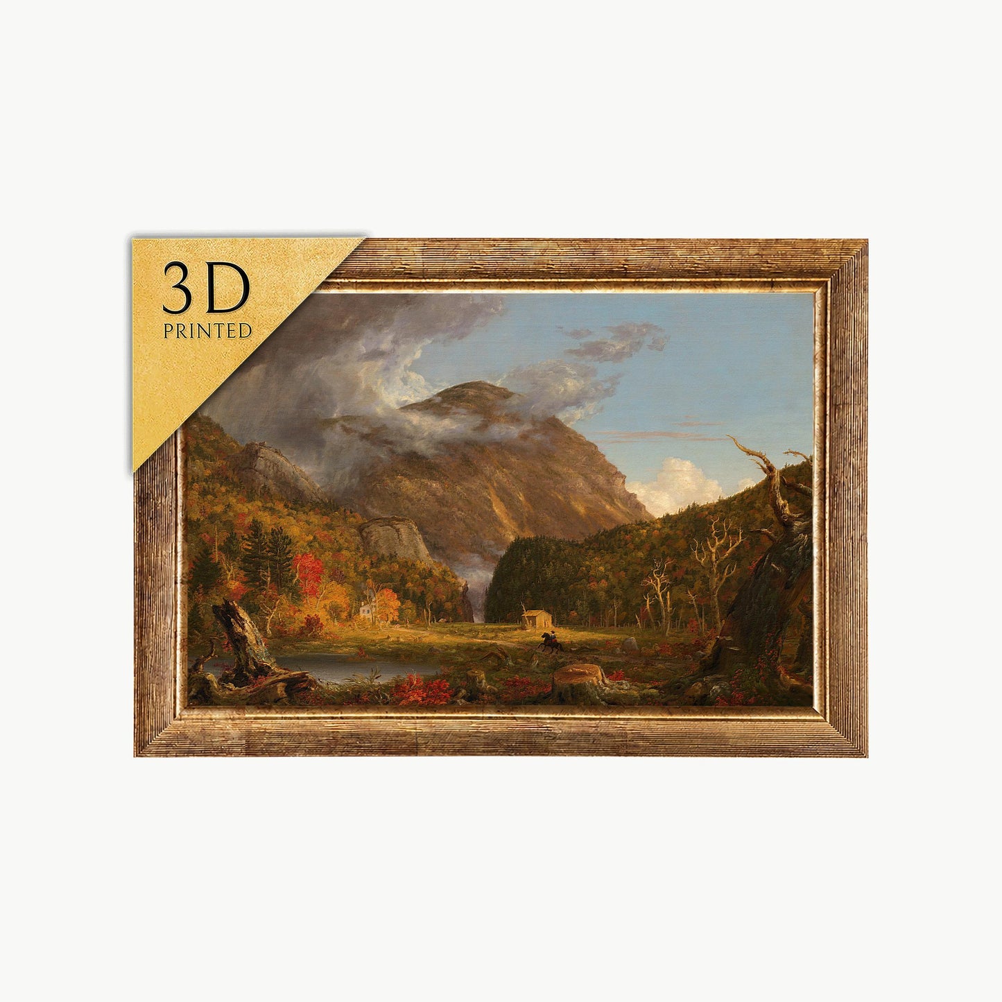 Crawford Notch Mountain View: 3D Textured Art Print