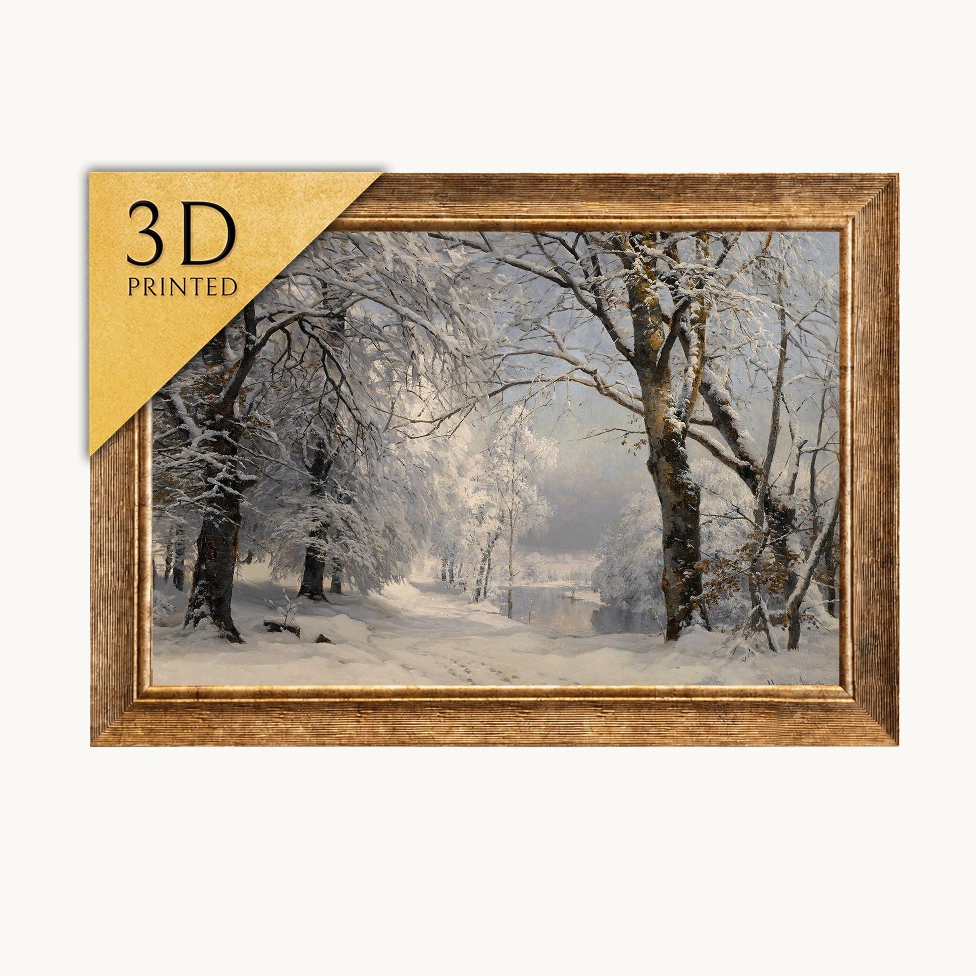 3D Printed Winter Forest Painting by Anders Andersen Lundby