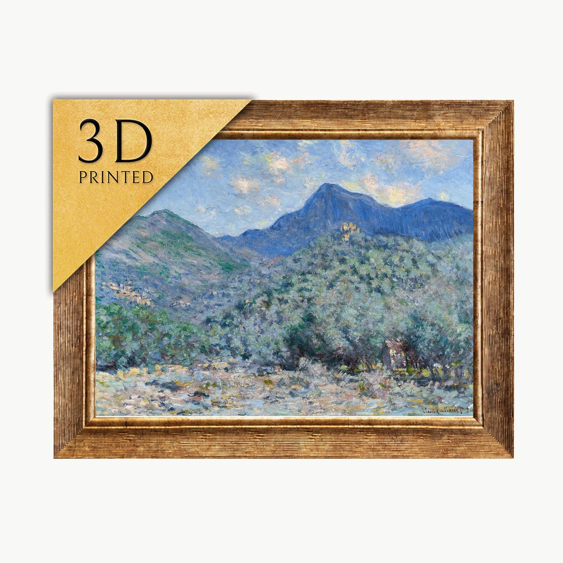 Claude Monet - Valle Buona 3D Textured Print