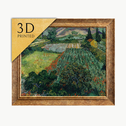 Van Gogh 'Field with Poppies' 3D Textured Print