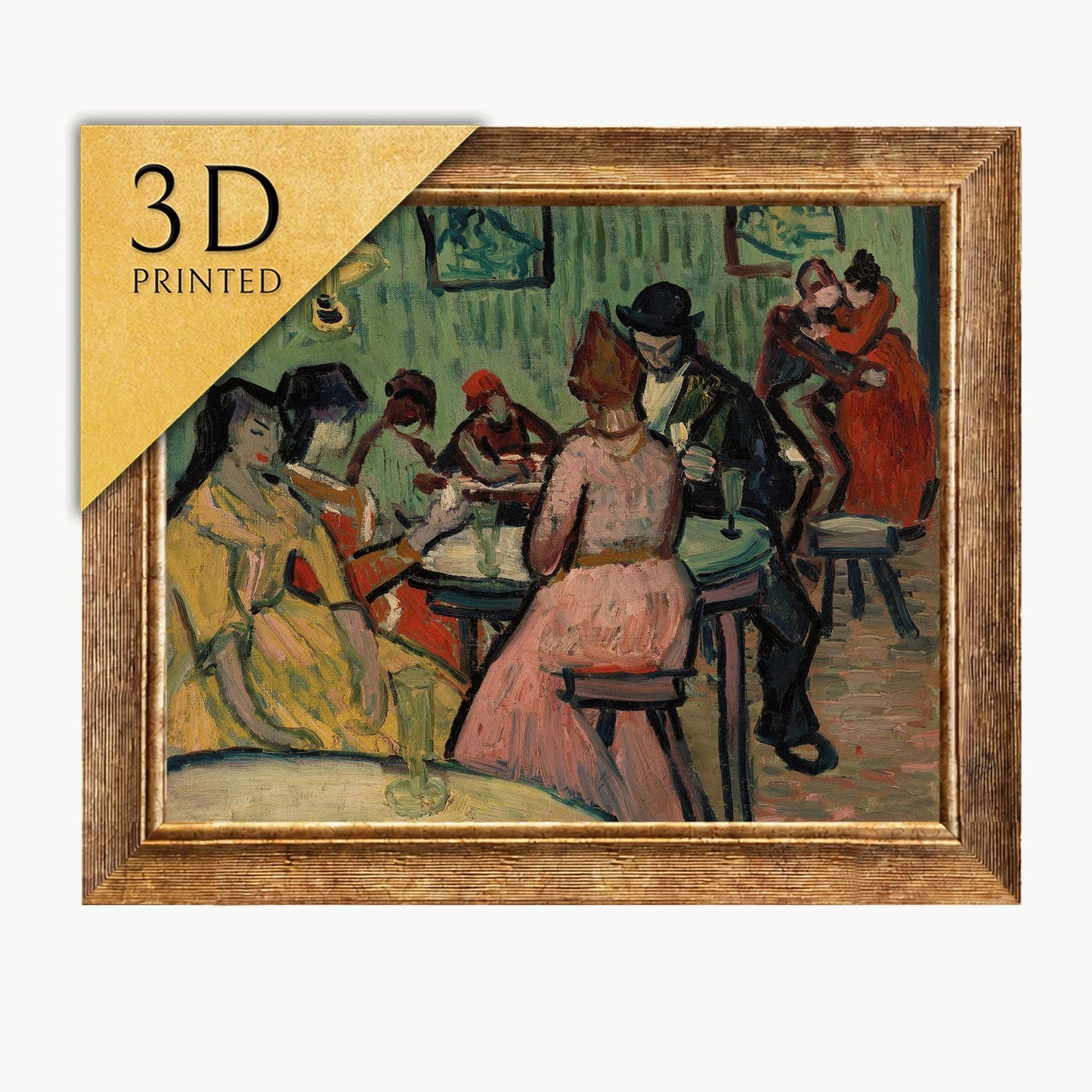 Van Gogh - The Brothel (Le Lupanar) - 3D Textured Print