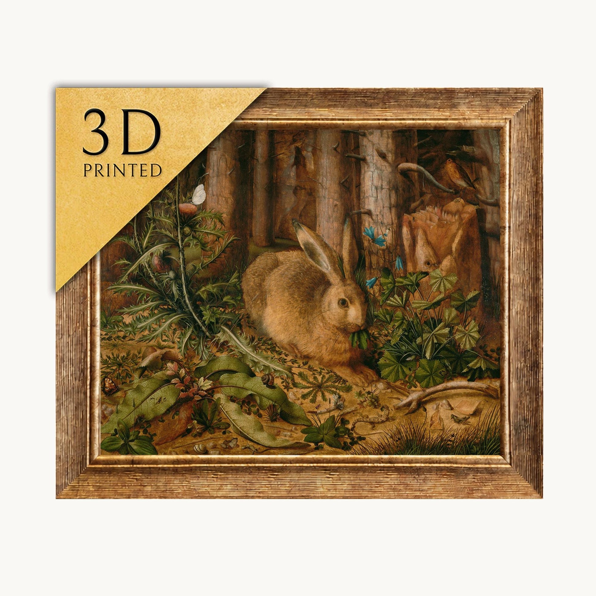 Hans Hofmann: A Hare in the Forest - 3D Textured Print