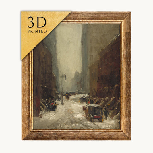 Robert Henri - Snow in New York: 3D Textured Print