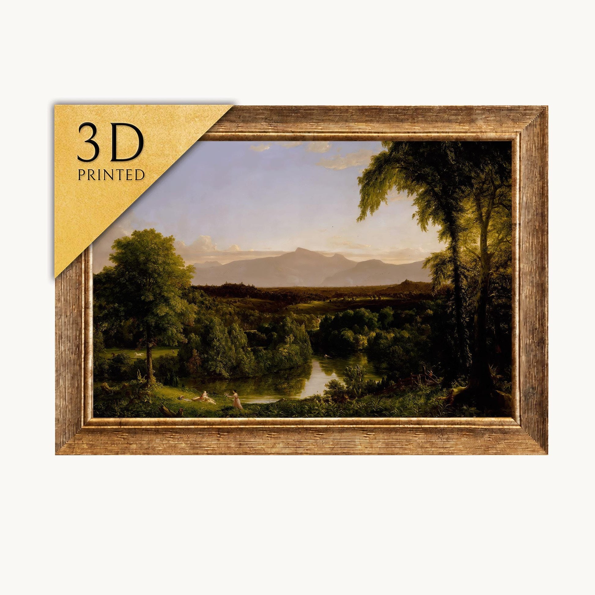 Thomas Cole - View on the Catskill: 3D Textured Art Print