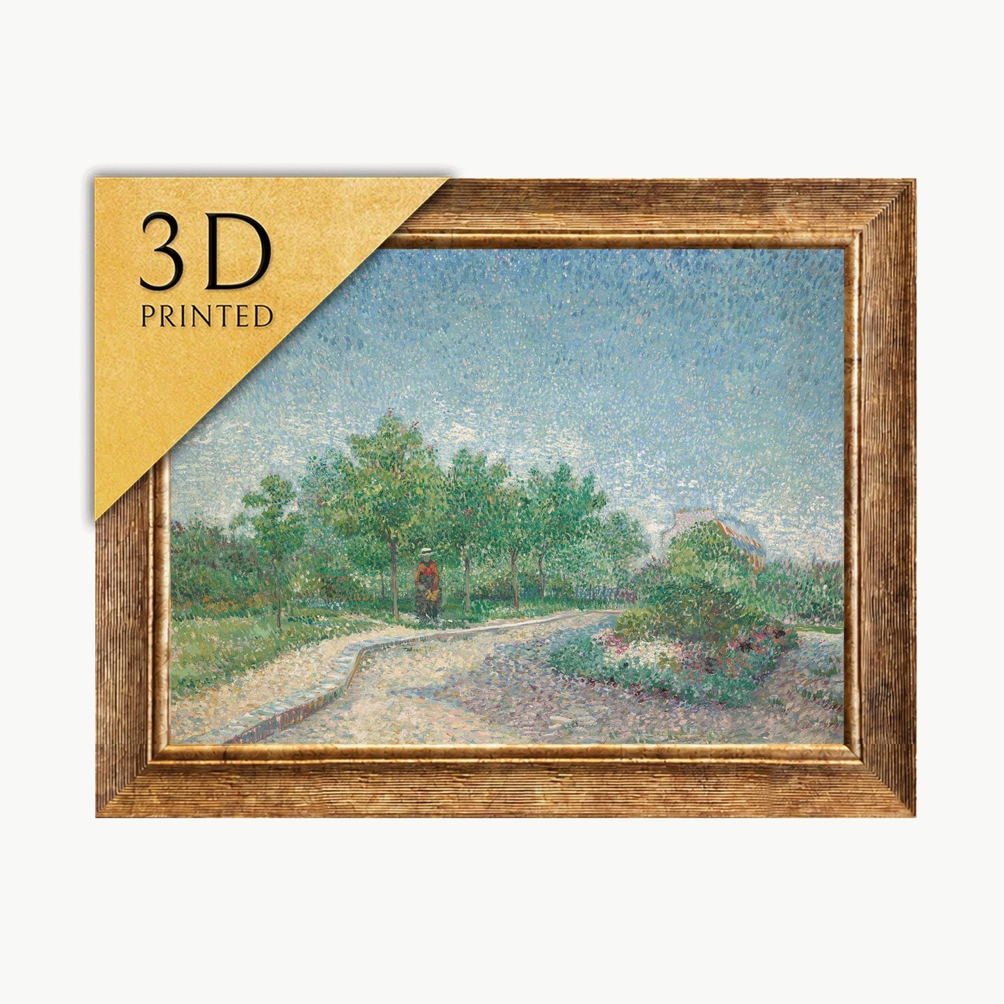Van Gogh Stairway at Auvers 3D Print: Textured Brushstrokes