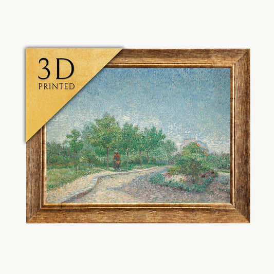 Van Gogh Stairway at Auvers 3D Print: Textured Brushstrokes