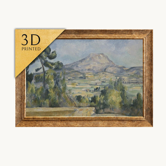 Montagne Saint Victoire by Cezanne: 3D Textured Print