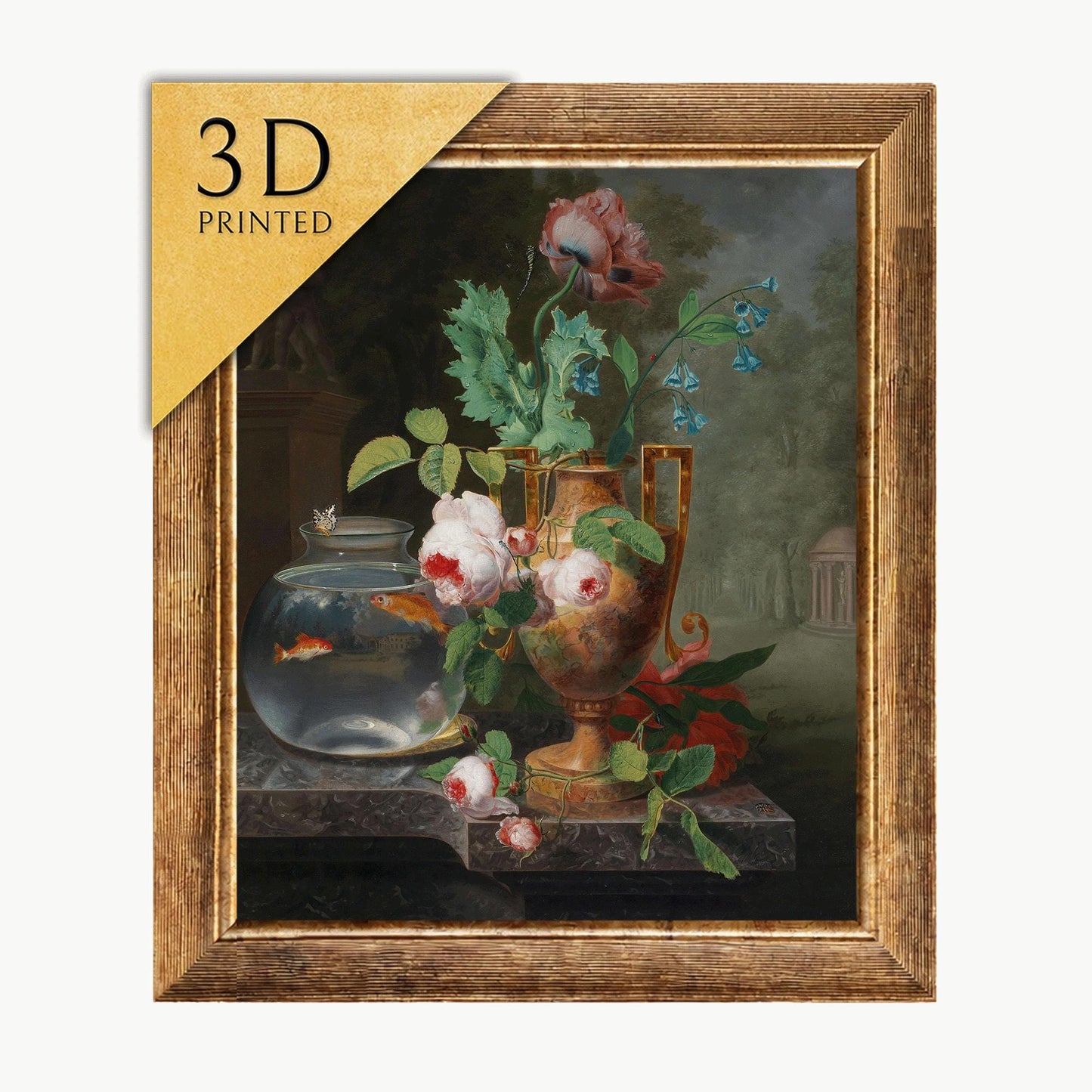 Jean Baptiste Berré: Flowers and Goldfish Bowl 3D Print