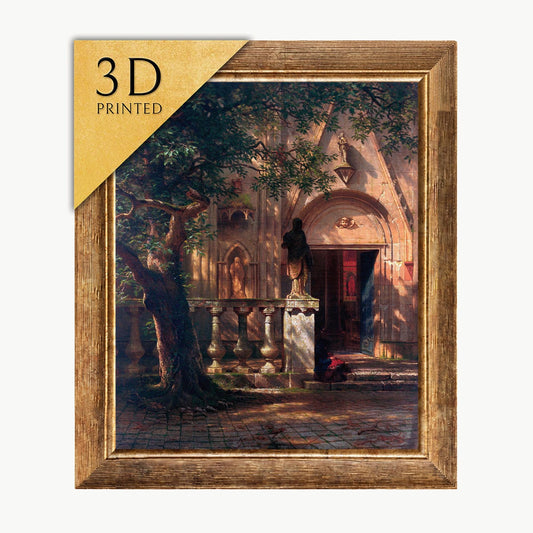 Albert Bierstadt Sunlight and Shadow 3D Print: Textured Oil Painting Reproduction
