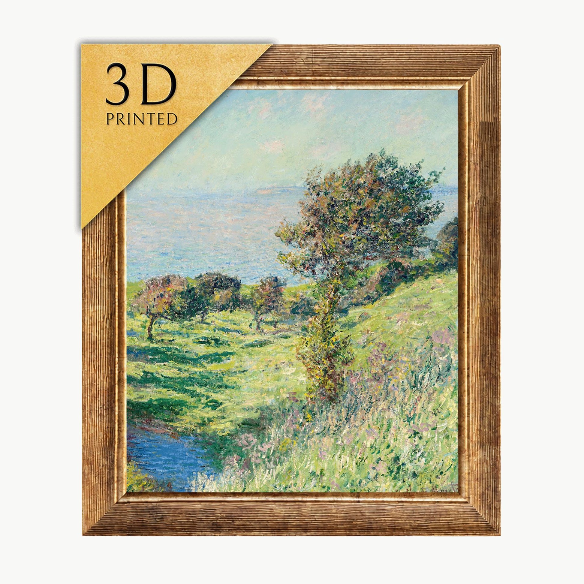 Coup de Vent by Claude Monet: 3D Textured Oil Painting Print