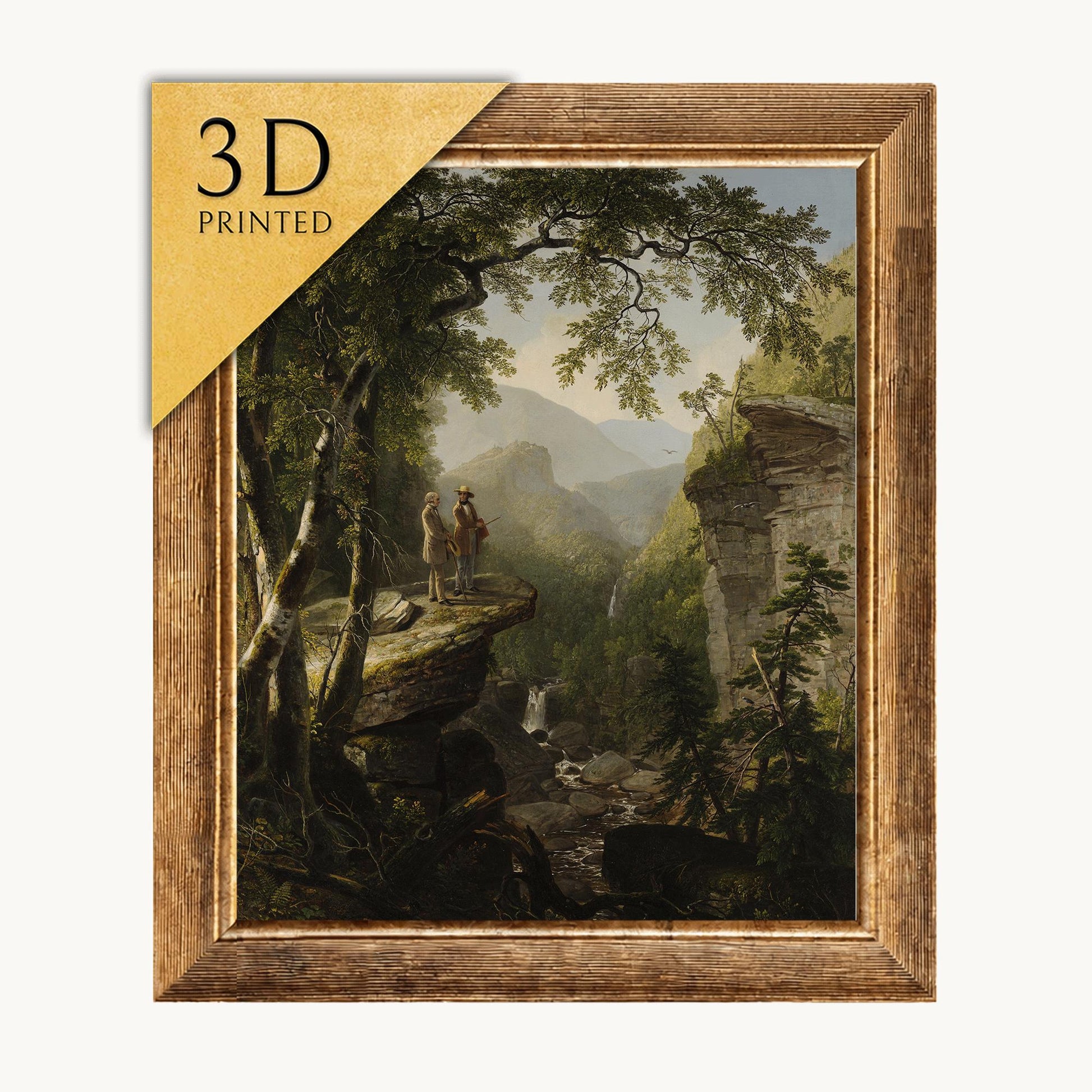 Kindred Spirits 3D Print by Asher Brown Duran: Textured Oil Painting Replica