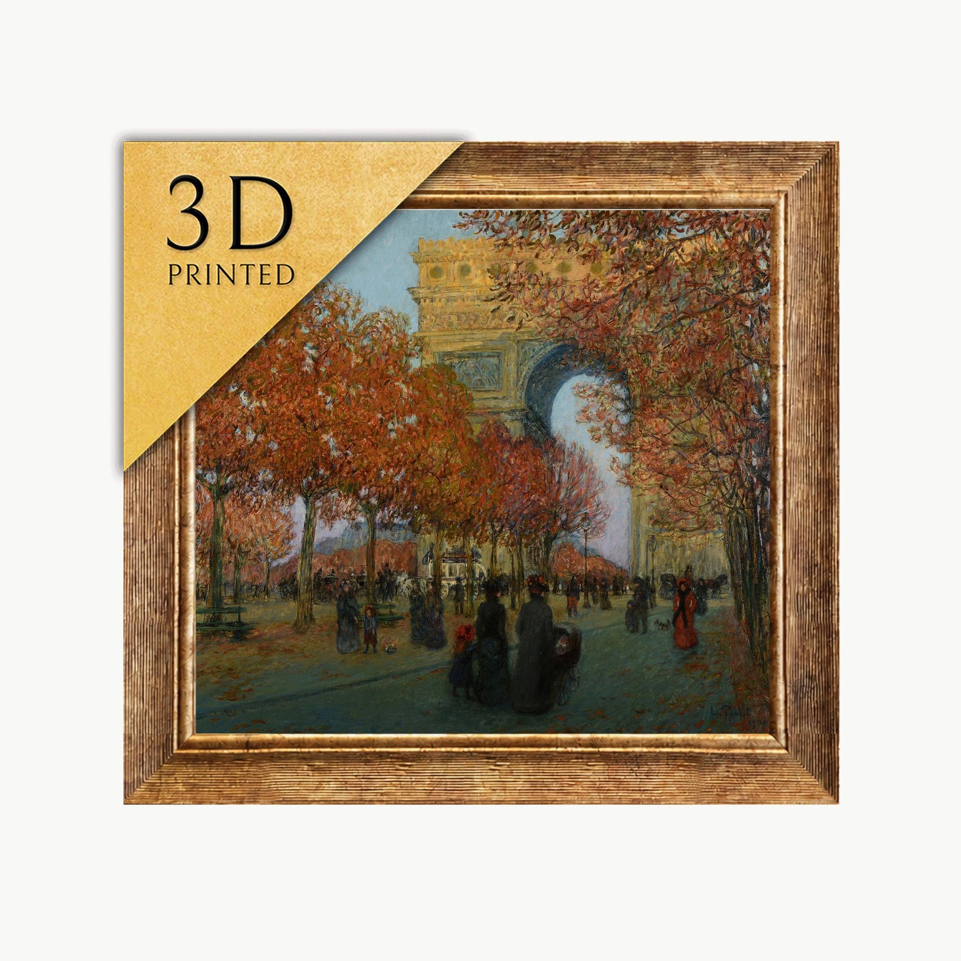 3D Printed Arc de Triomphe Painting by Louis Paviot