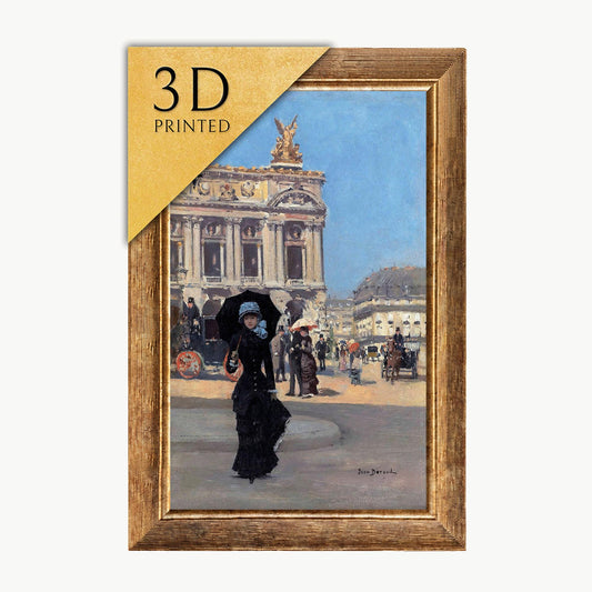 Devant l Opera by Jean Beraud: 3D Textured Print
