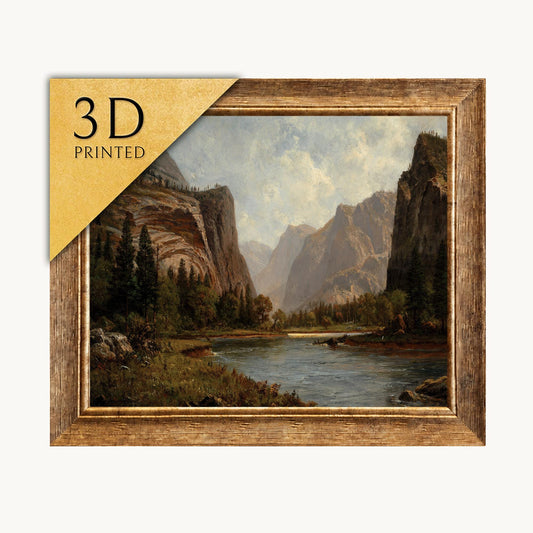 Albert Bierstadt: Gates of the Yosemite - 3D Textured Print
