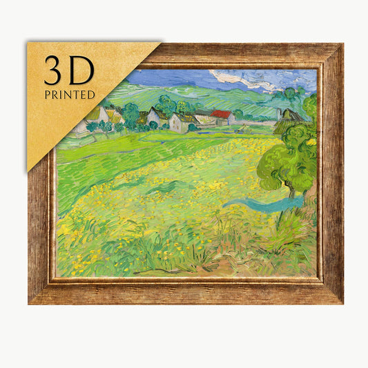 Van Gogh - View of Vessenots: 3D Textured Print