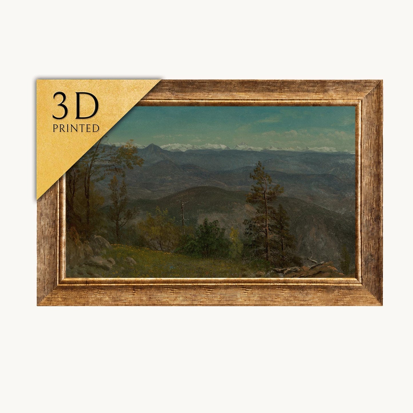 Yosemite Valley by Bierstadt: 3D Textured Print