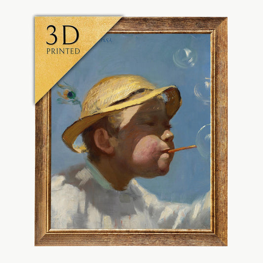 The Bubble Boy by Paul Peel: 3D Textured Art Print