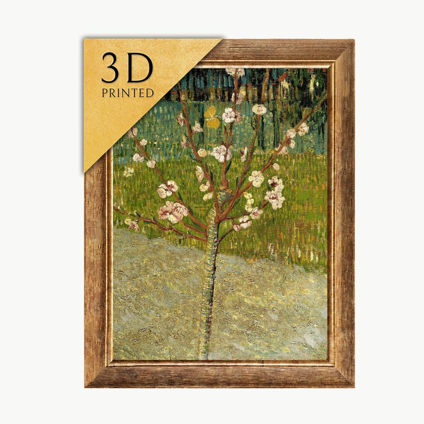 Van Gogh Almond Tree Blossom 3D Textured Print