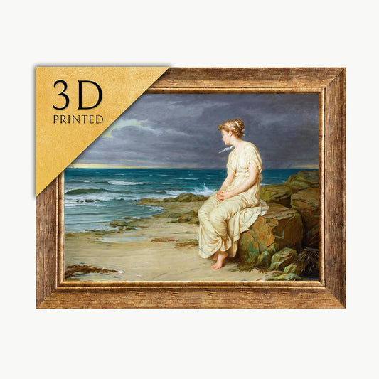 Miranda by Waterhouse: 3D Textured Print, Looks Like Original Oil Painting