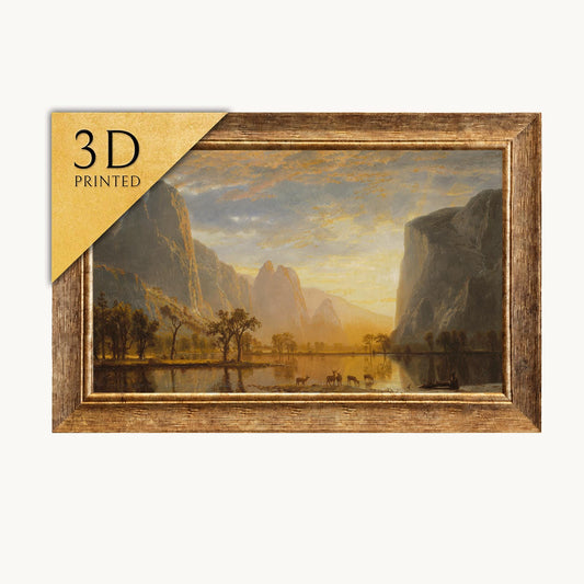 Albert Bierstadt: Valley of the Yosemite - 3D Textured Landscape Print