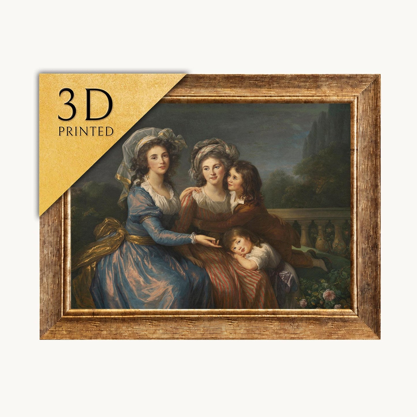 Élisabeth Vigée Le Brun Print: The Marquise de Pezay, 3D Textured Reproduction