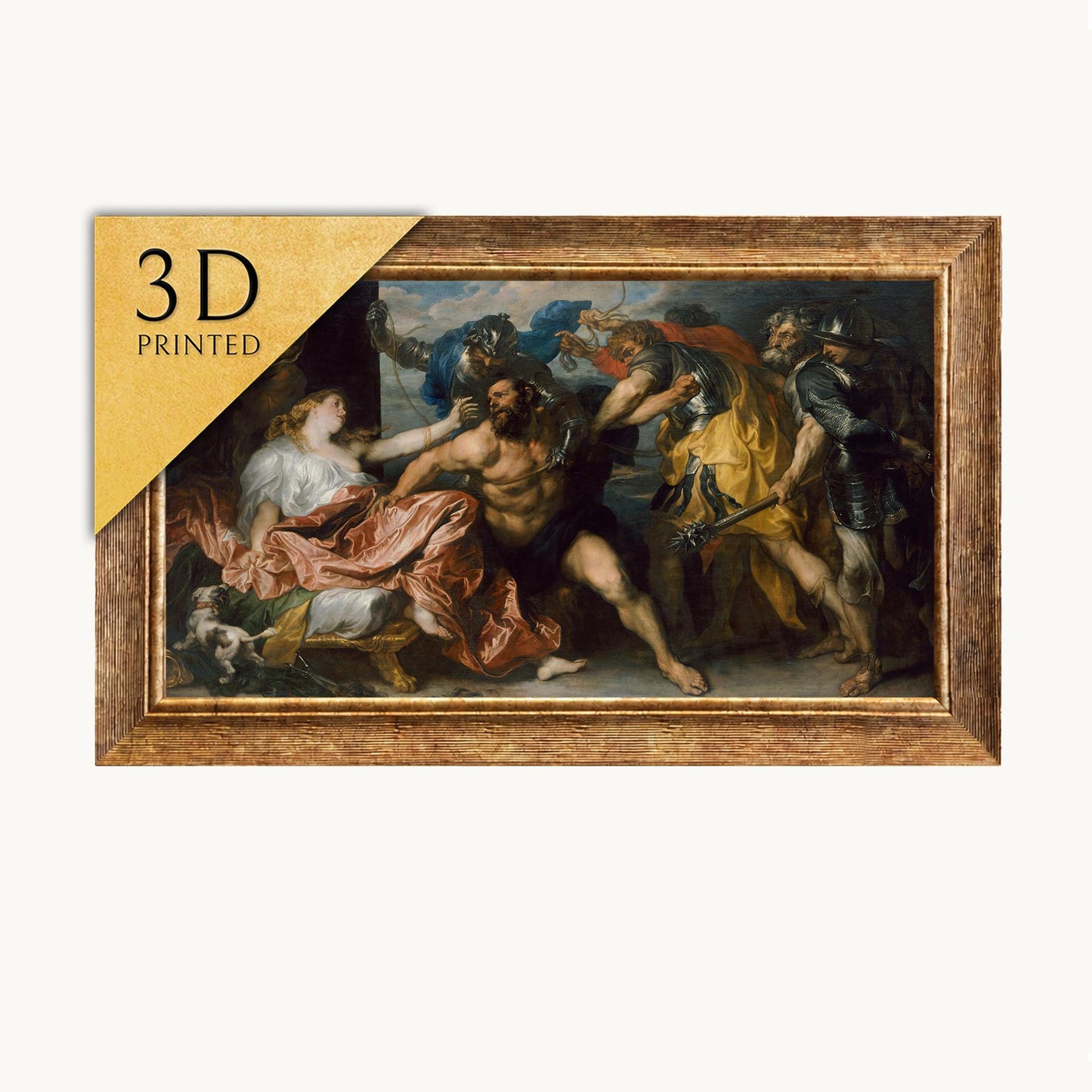Anthony van Dyck's Samson and Delilah 3D Textured Print