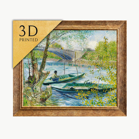 Van Gogh: Fishing in Spring - 3D Textured Art Print