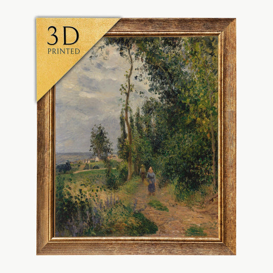 Camille Pissarro Print: Côte des Grouettes 3D Textured Art