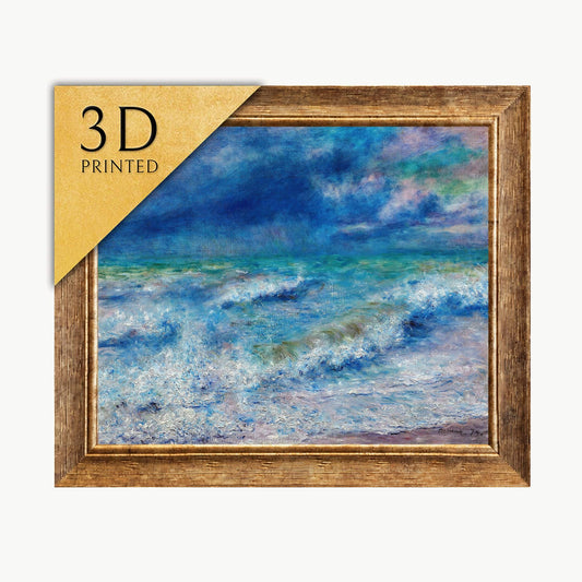 Seaspace by Pierre Auguste Renoir, 3d Printed with texture and brush strokes looks like original oil painting