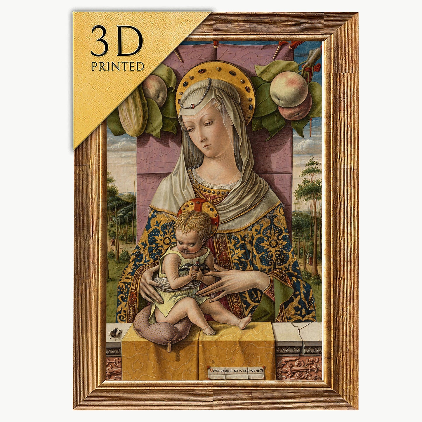 Madonna and Child 3D Print by Carlo Crivelli