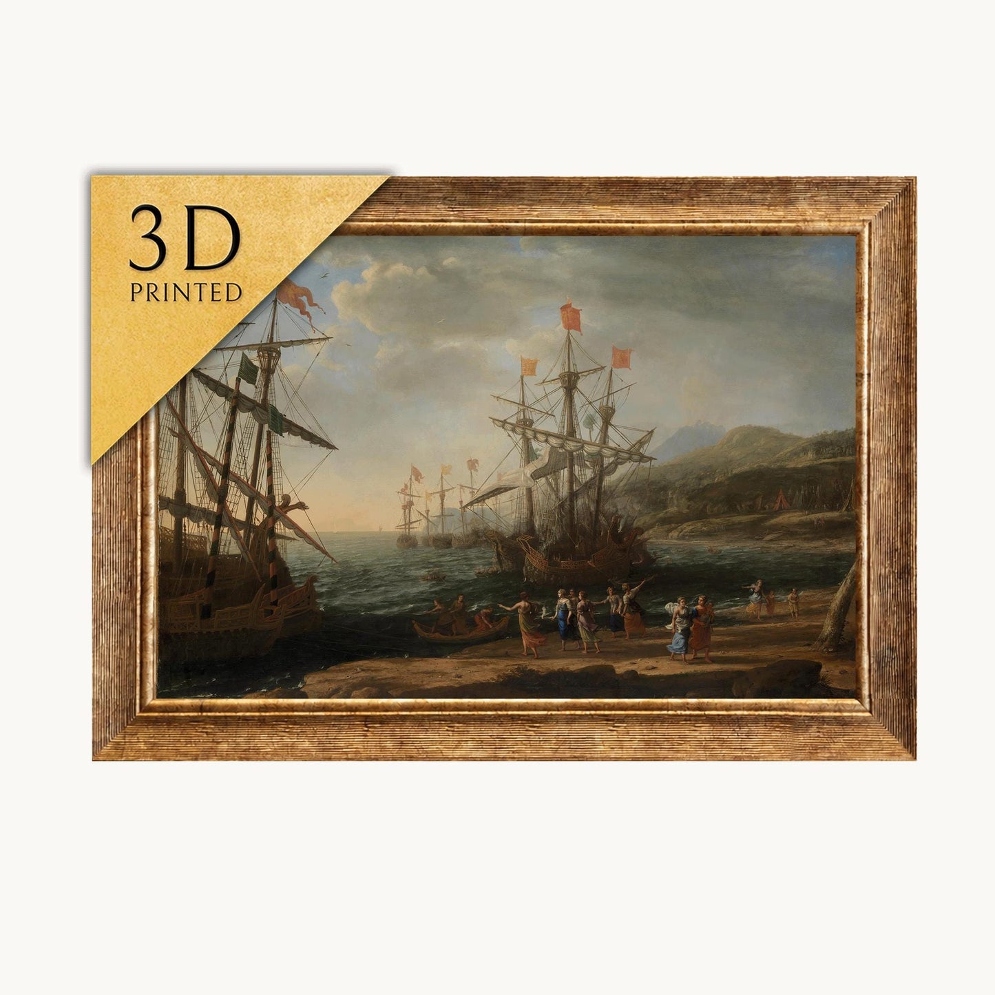 Claude Lorrain - The Trojan Women - 3D Textured Art Print