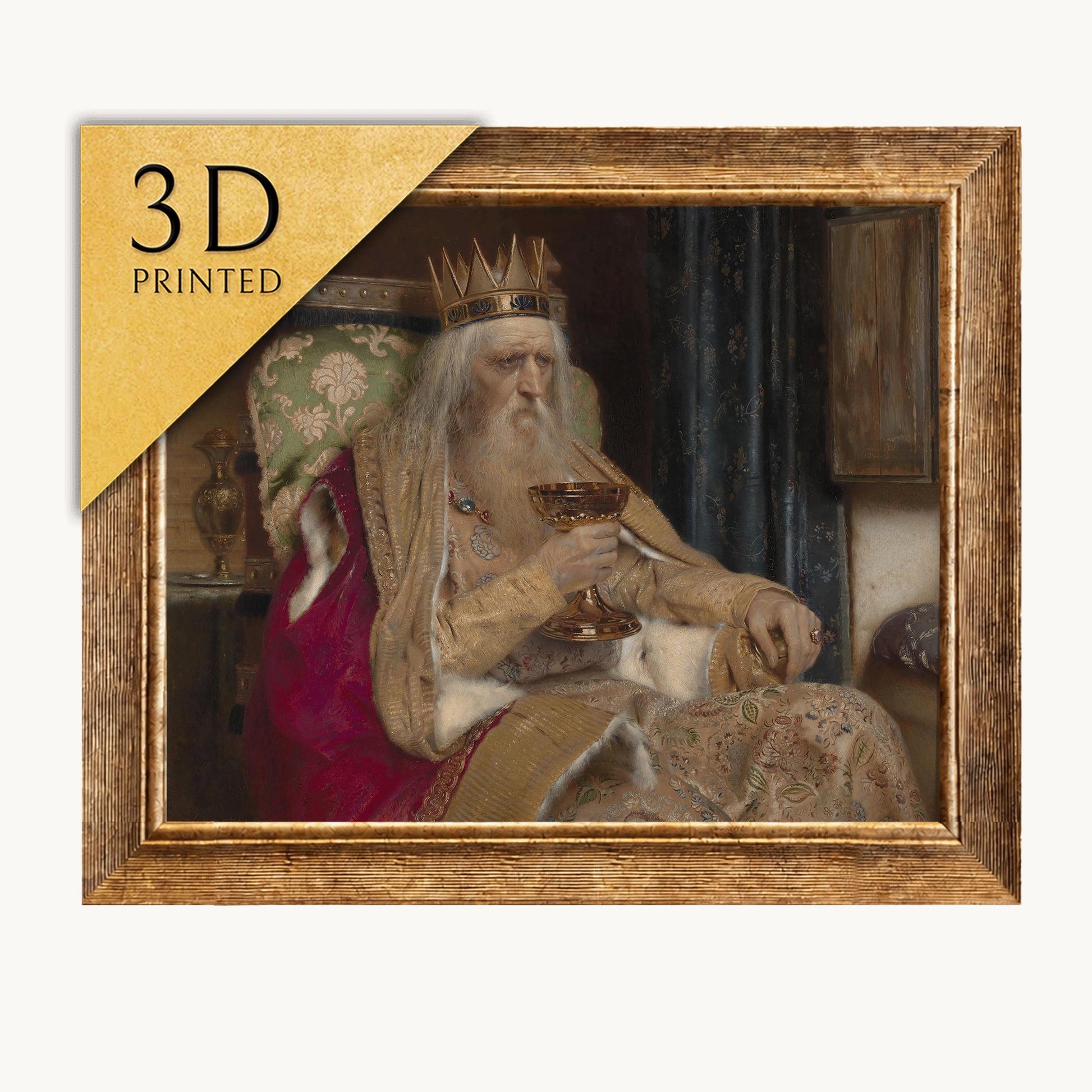 The King of Thule 3D Print: Pierre Jean Van der Ouderaa Textured Art