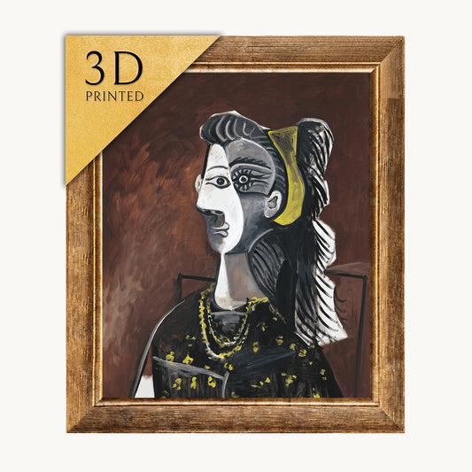 Picasso Woman in Armchair 3D Print: Textured Art Reproduction
