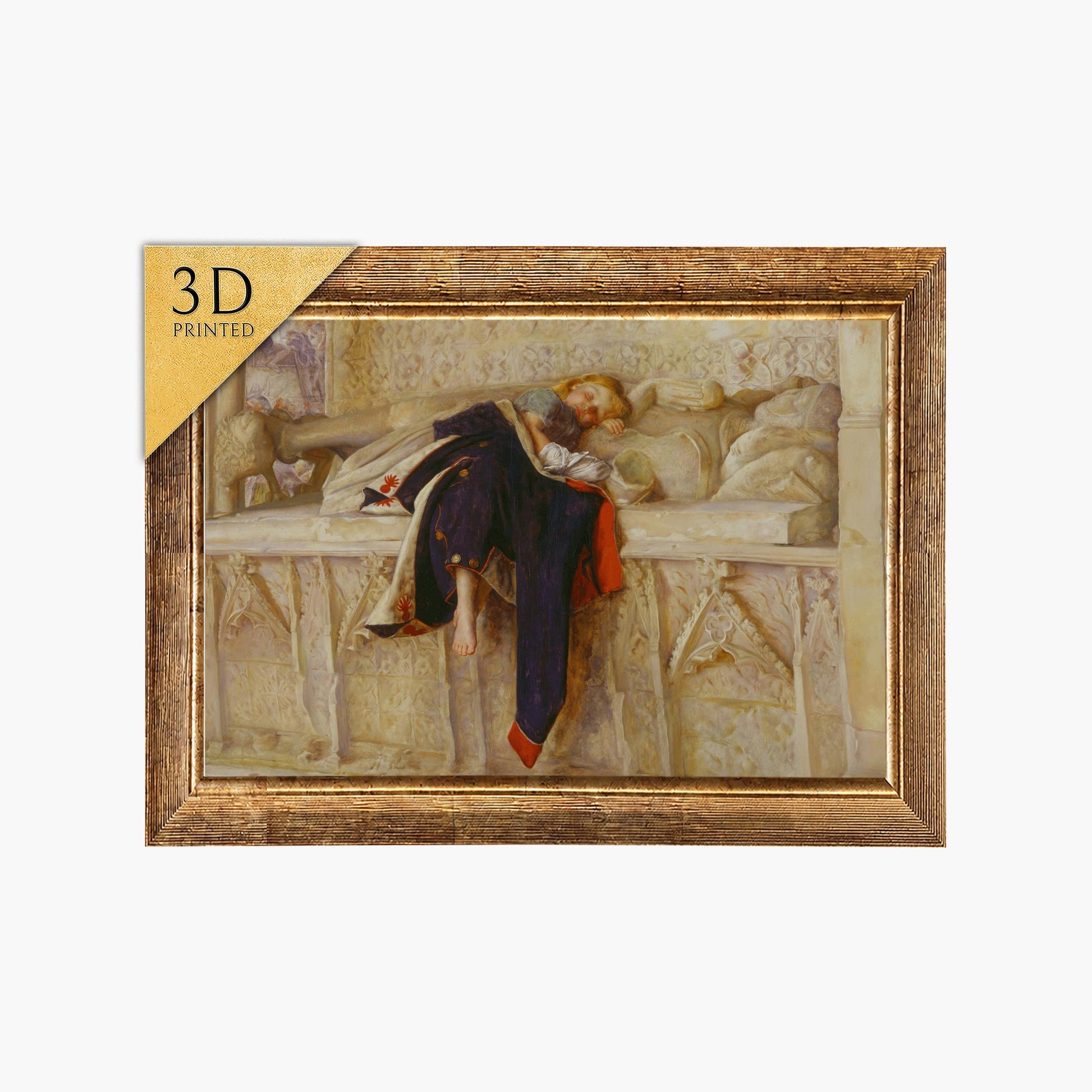 L'Enfant du Regiment 3D Print: John Everett Millais Textured Oil Painting