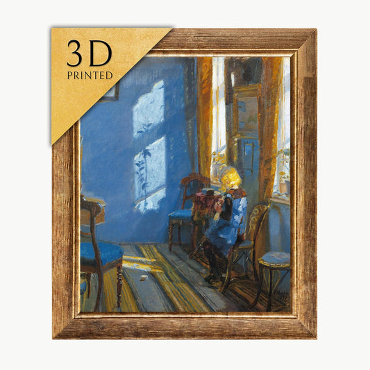 Anna Ancher - Sunlight in the Blue Room - 3D Textured Print