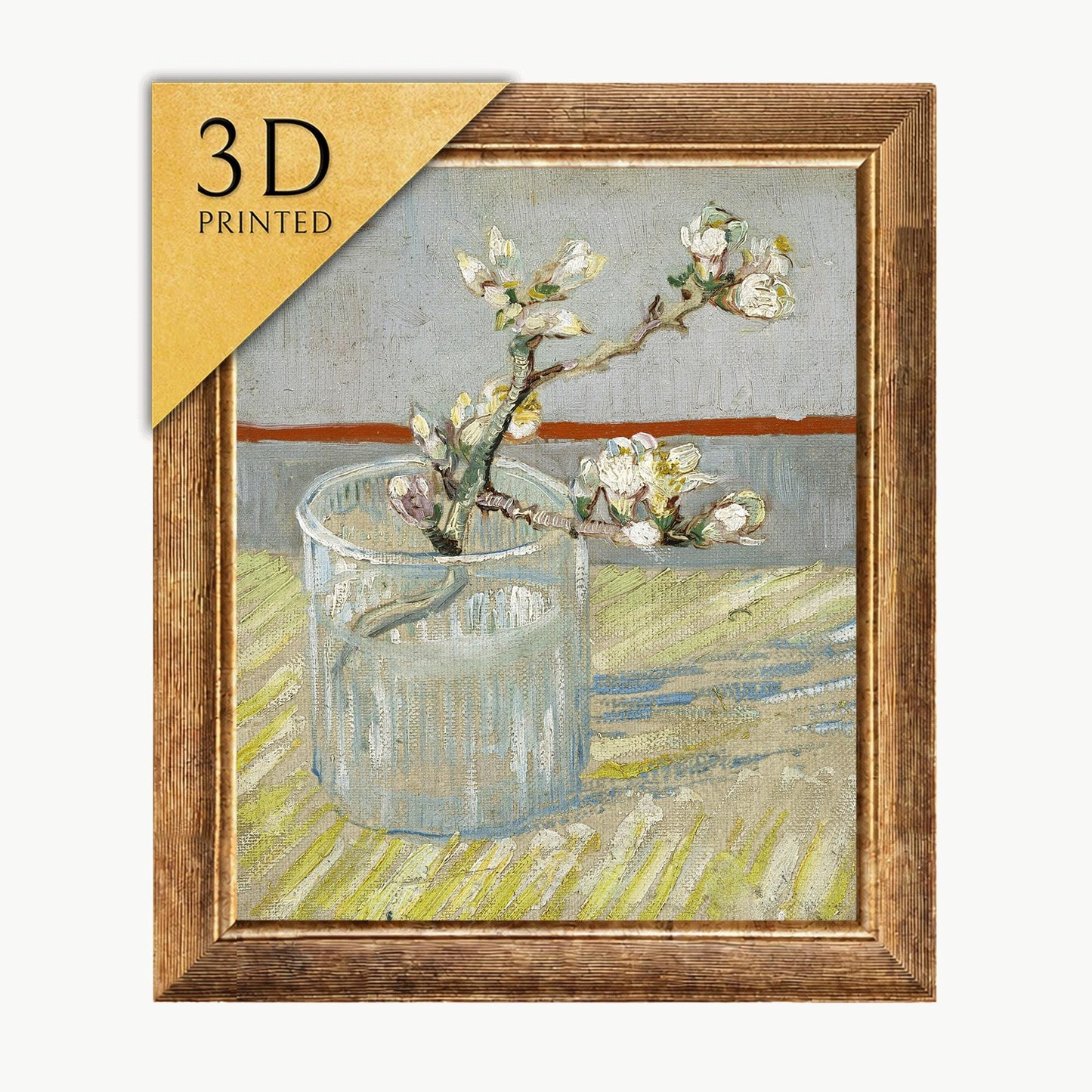 Van Gogh Almond Blossom Print: 3D Textured Oil Painting Reproduction